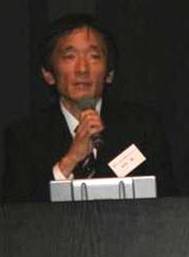 講演を行う田中誠先生